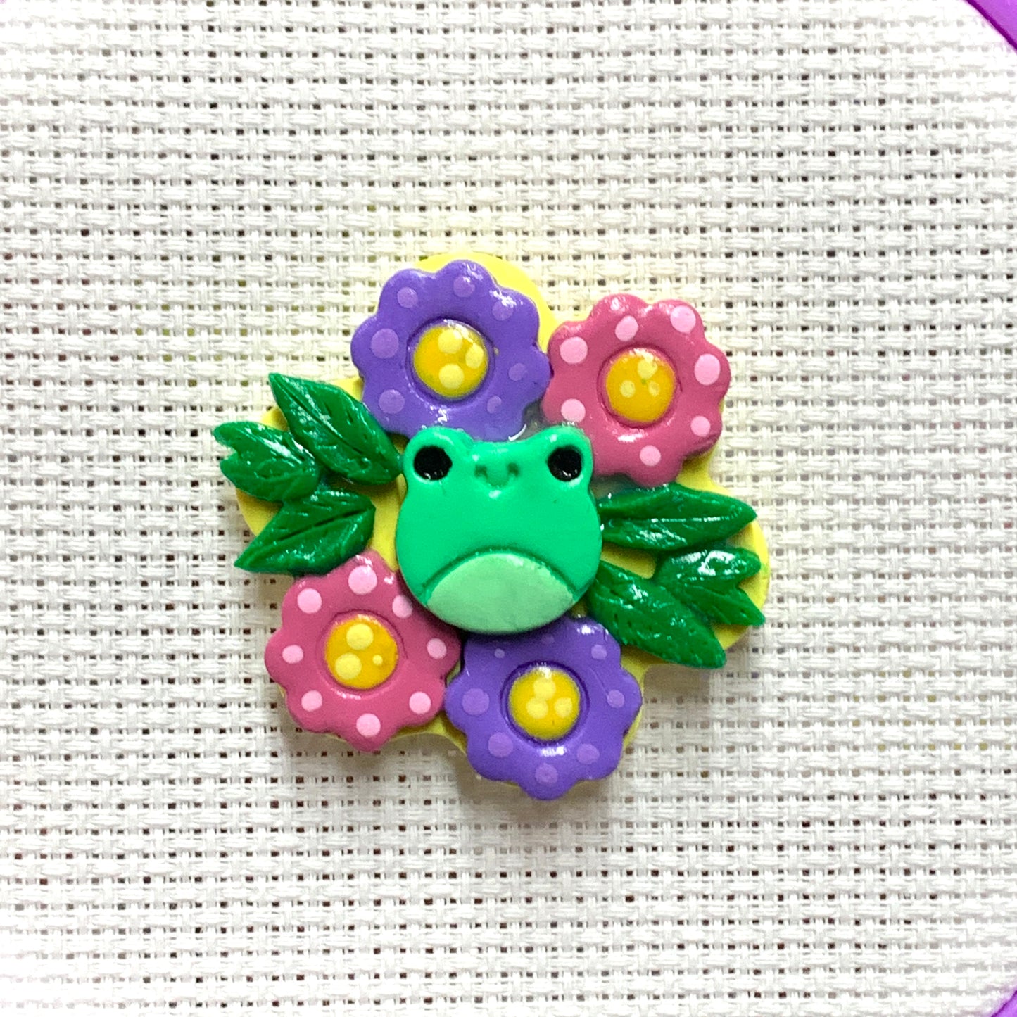 Flower Froggy Needle Minder