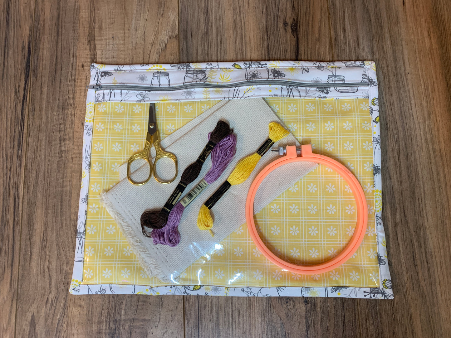 Honeybee Jar Project Bag