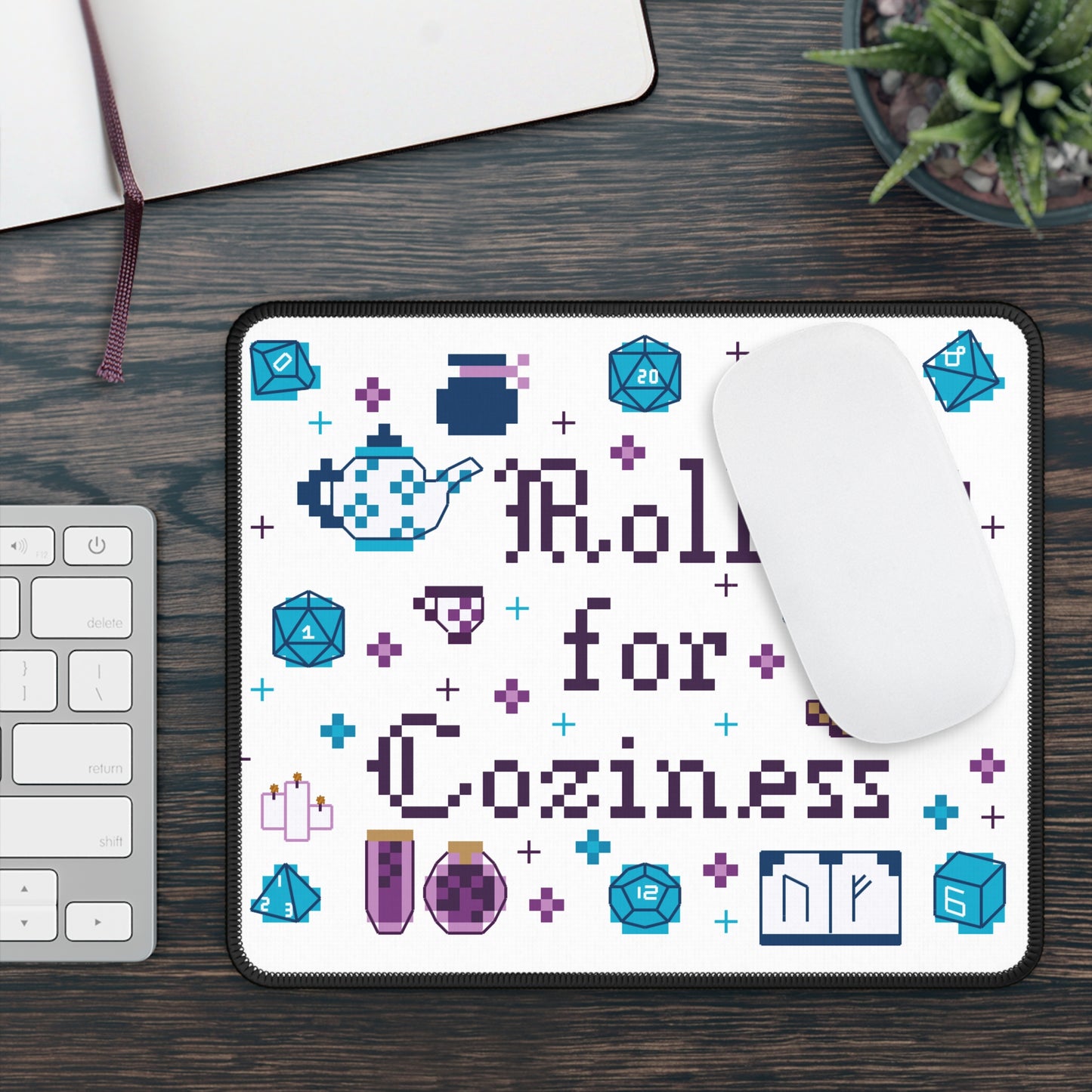 Roll for Coziness Mouse Pad