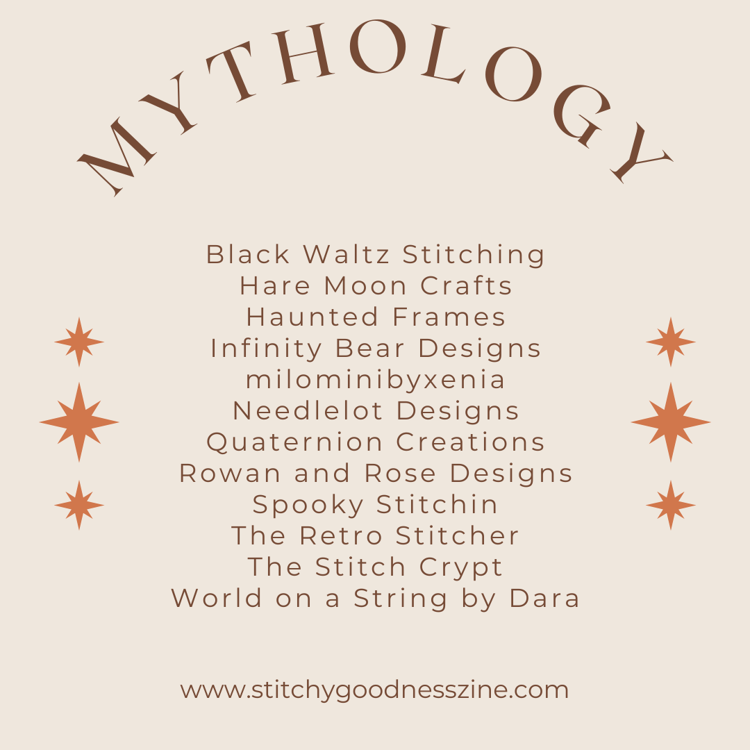 Mythology | Stitchy Goodness Zine - March 2024 Issue