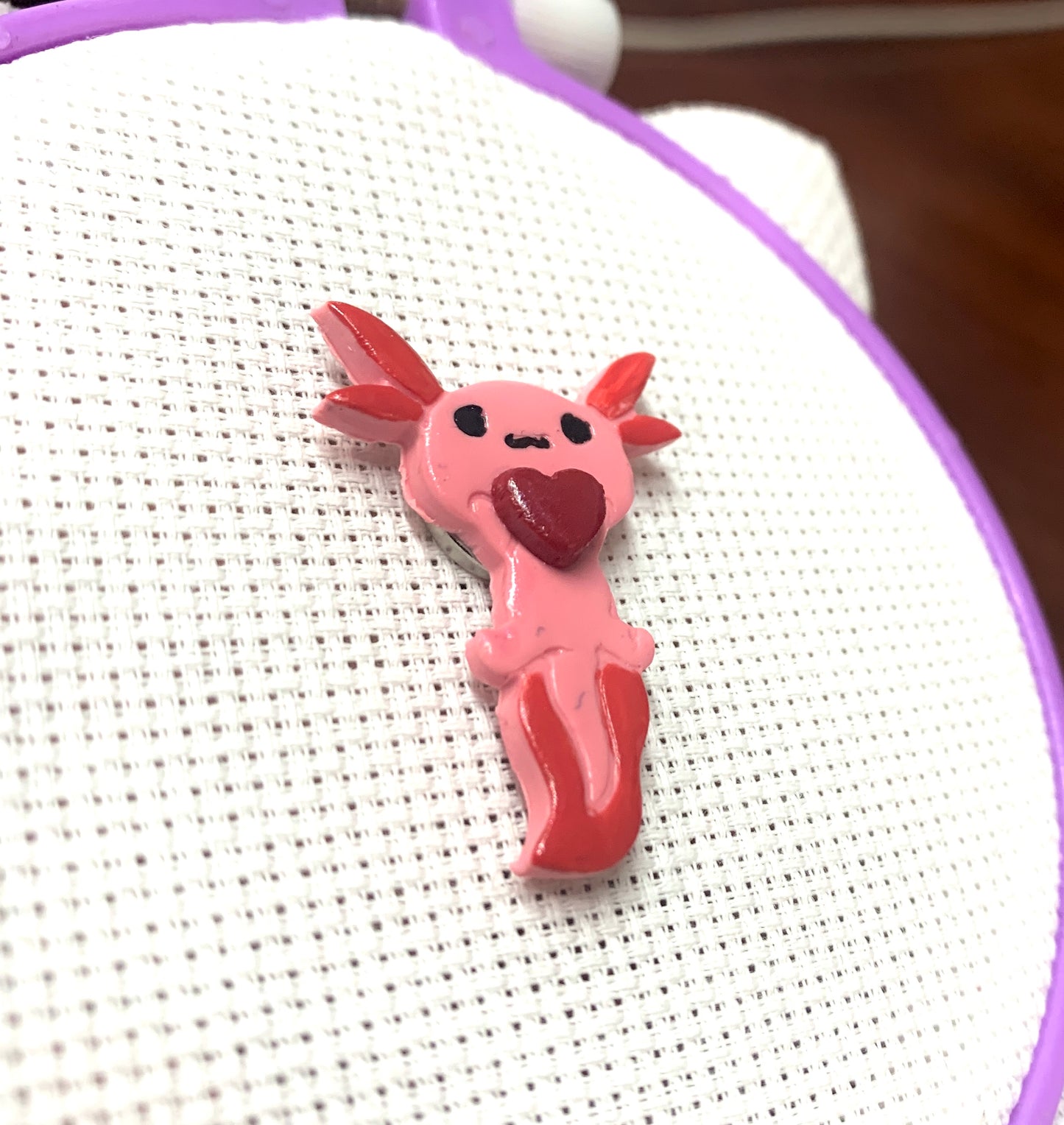 Love Axolotl Needle Minder