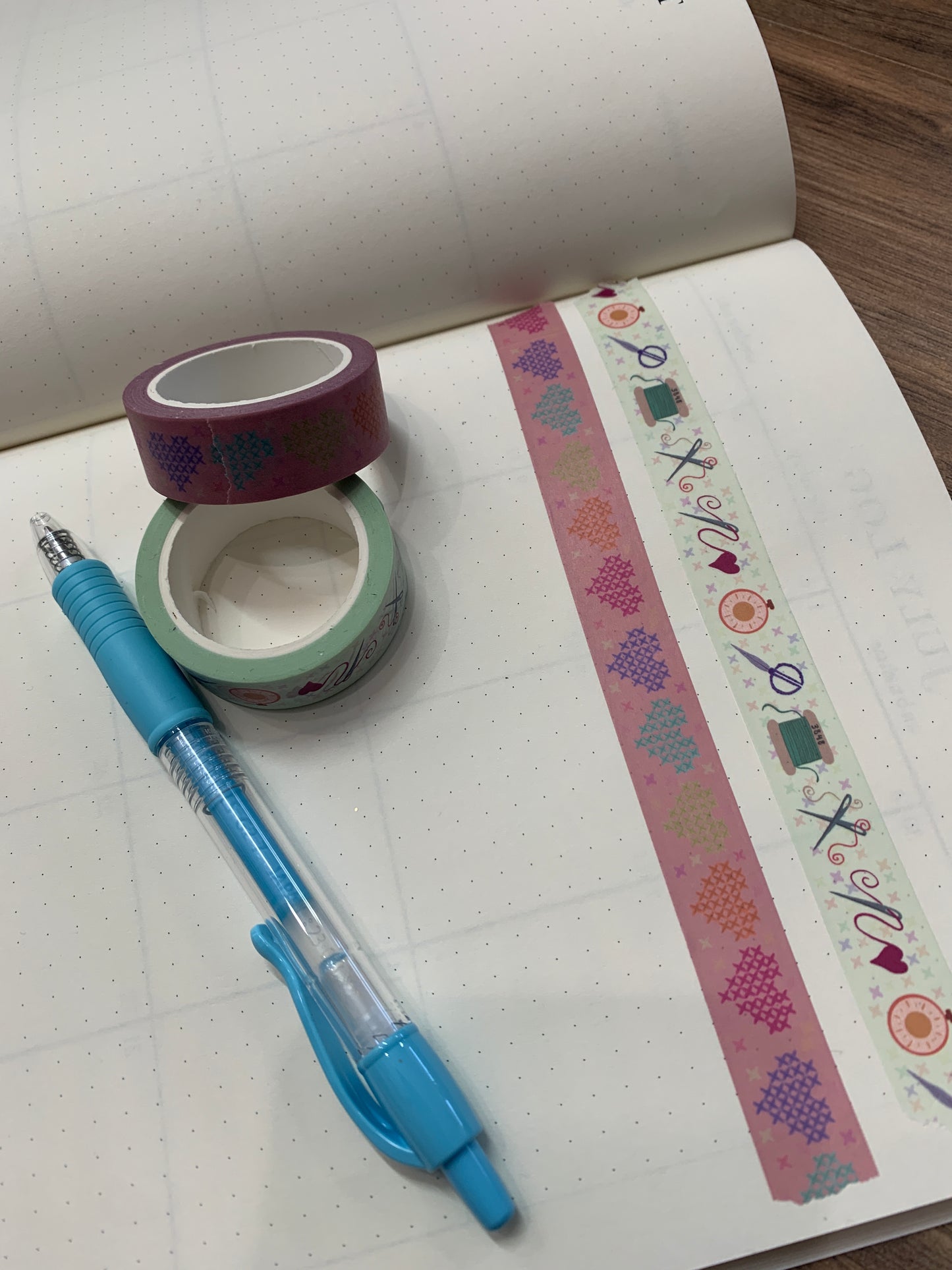 Cross Stitch Hearts Washi Tape